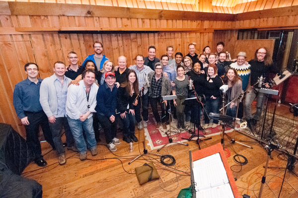 Photo Flash: GROUNDHOG DAY Company Hits the Recording Studio!  Image