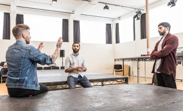 Photo Flash: Inside Rehearsals for GUARDS AT THE TAJ at Bush Theatre 