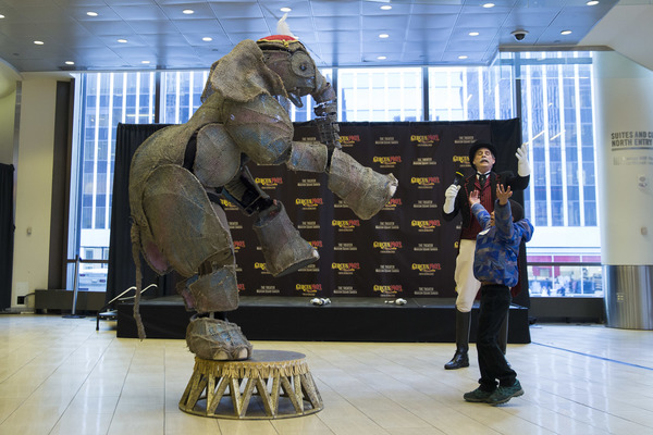 Photo Flash: CIRCUS 1903's Baby Elephant Puppet Stops by Madison Square Garden Image