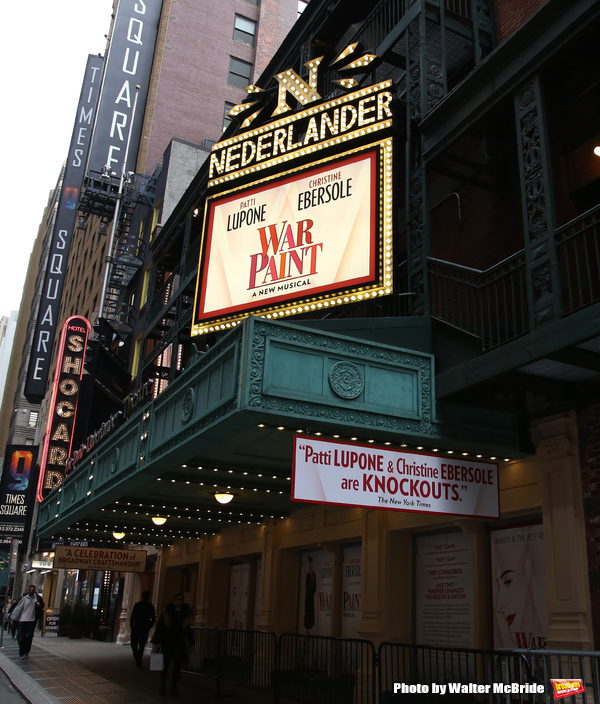 Up on the Marquee: WAR PAINT on Broadway Image