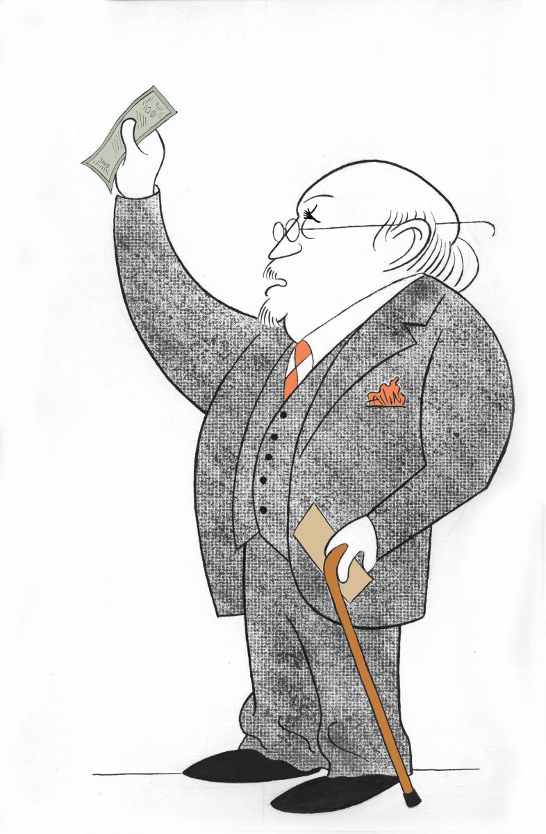 BWW Exclusive: Ken Fallin Draws the Stage - Danny DeVito Makes a Deal in THE PRICE Image