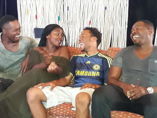 Photo Coverage: THREE'S A CROWD in Rehearsal for Guga S'Thebe Run Image