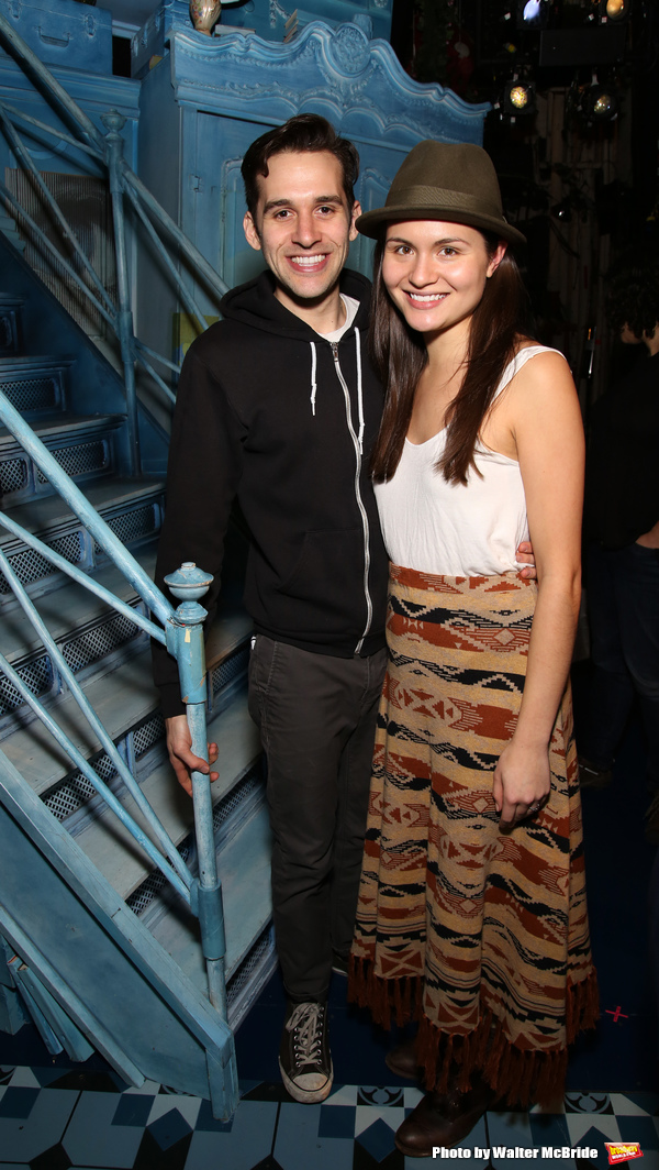 Adam Chanler-Berat and Phillipa Soo at 