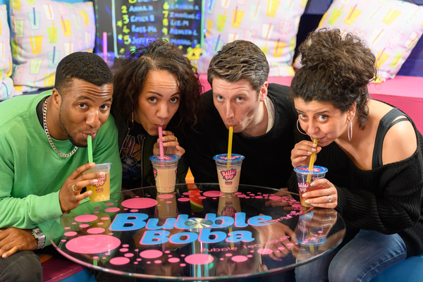 Photo Flash: Cast of 'BUBBLY BLACK GIRL' Musical Get a Taste of NYC at Fargo's Bubble Boba 
