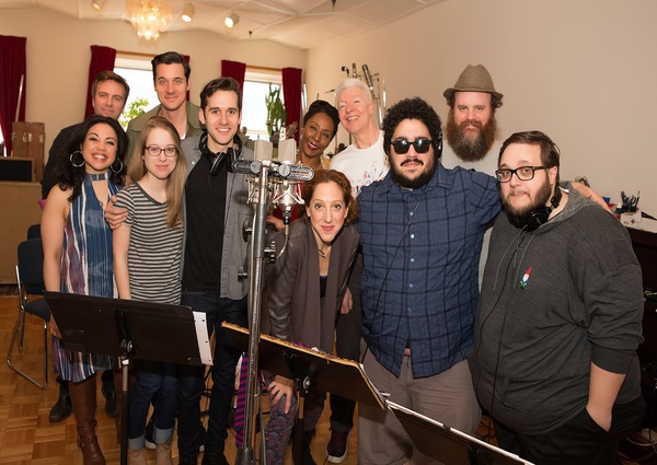Photo Flash: Phillipa Soo & AMELIE Cast Hit the Recording Studio! Image