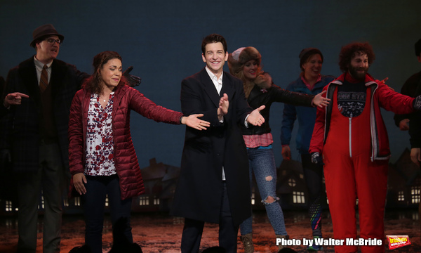 Barrett Doss and Andy Karl  and cast Photo