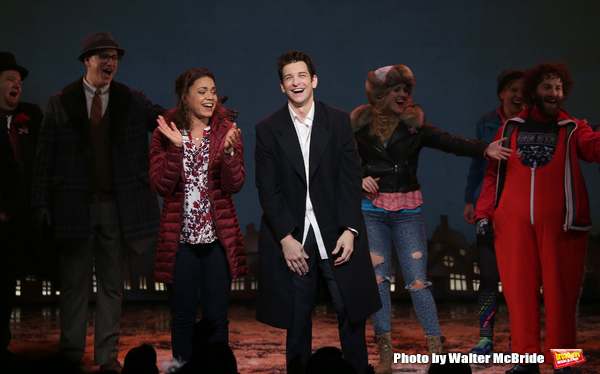 Barrett Doss and Andy Karl and cast Photo