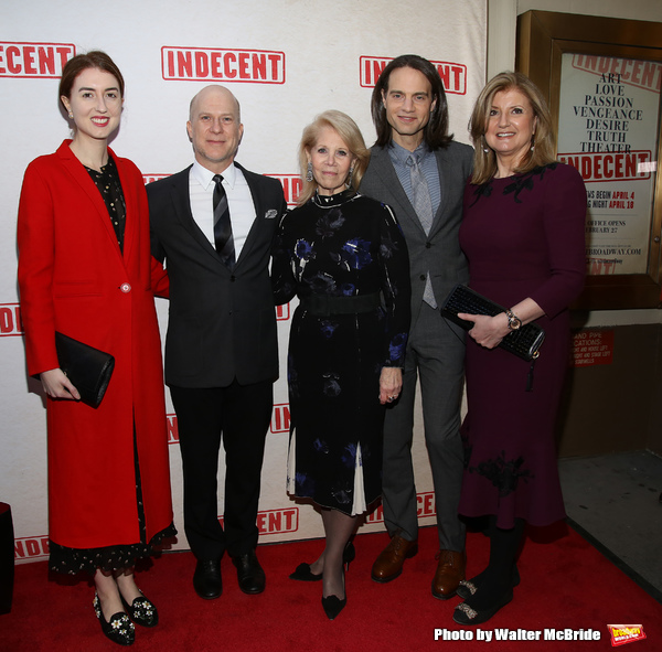 Isabella Huffington, Richie Jackson, Daryl Roth, Jordan Roth and Arianna Huffington  Photo