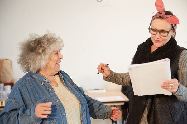 Photo Flash: In Rehearsal with Miriam Margolyes, Frances Barber and Jonathan Forbes for MADAME RUBINSTEIN at Park Theatre Image