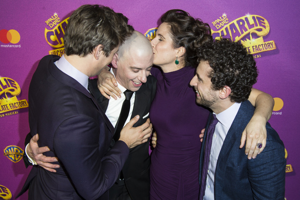 Andrew Rannells, Christian Borle, Stephanie J. Block and Brandon Uranowitz Photo