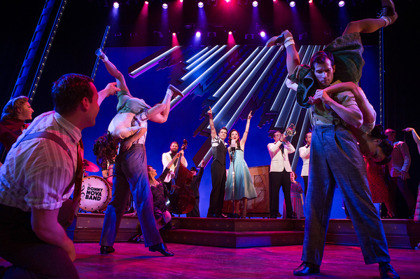 Photo Flash: First Steps First! Get a Look at Laura Osnes and Corey Cott in BANDSTAND on Broadway Image