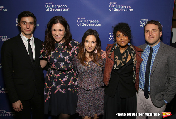 Gideon Glick, Lindsay Mendez, Sas Goldberg, Rebecca Naomi Jones, and Joshua Harmon  Photo