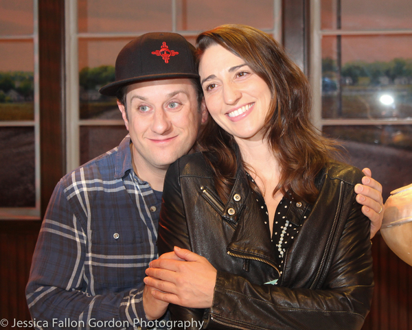 Christopher Fitzgerald and Sara Bareilles Photo