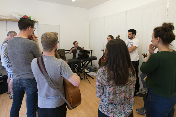 Photo Exclusive: In Rehearsal for PAPER HEARTS at Upstairs at the Gatehouse Image