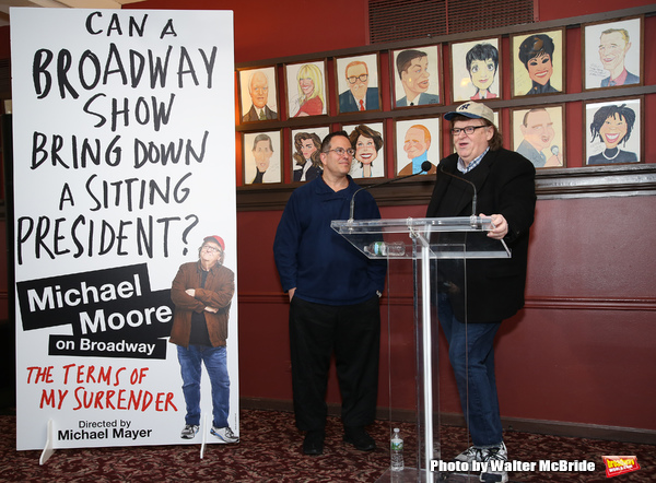 Director Michael Mayer with Michael Moore Photo