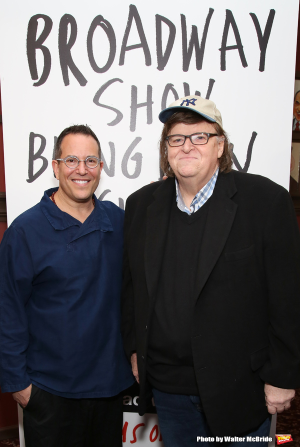 Director Director Michael Mayer with Michael Moore  Photo
