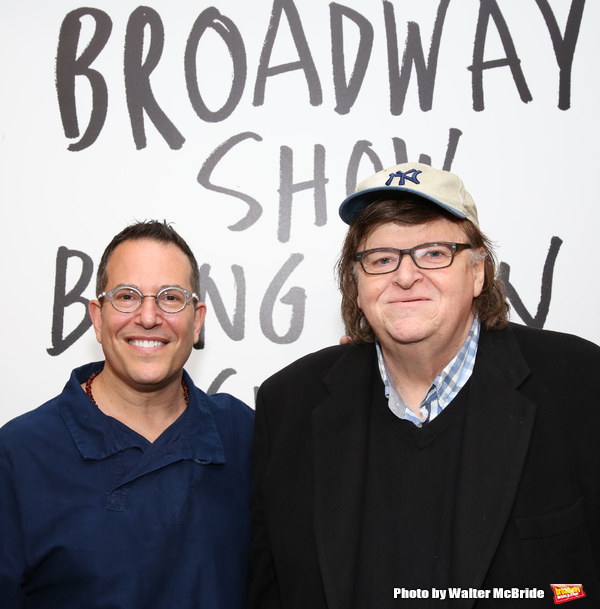 Director Michael Mayer with Michael Moore Photo
