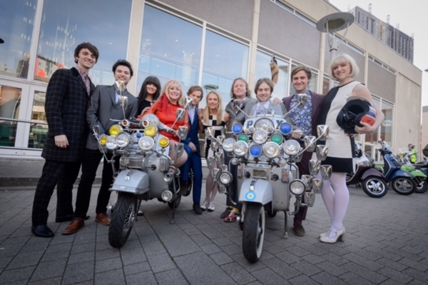 Photo Flash: All or Nothing Scooter Club Celebrate the Arrival of Mod Musical Image