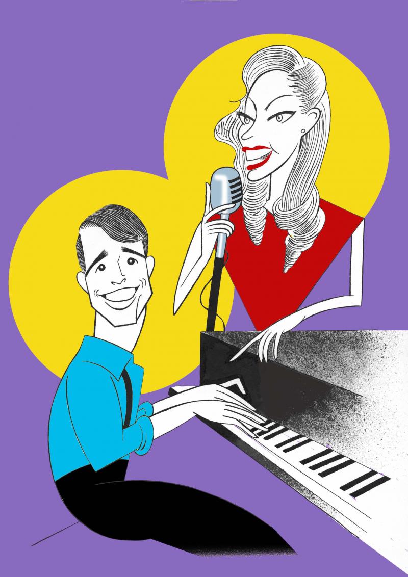BWW Exclusive: Ken Fallin Draws the Stage -  Corey Cott & Laura Osnes in BANDSTAND Image