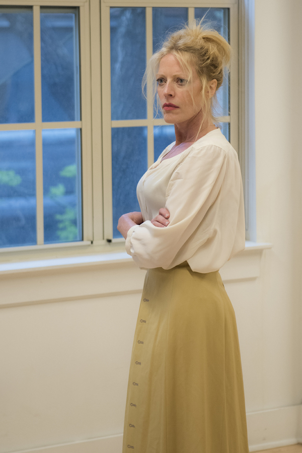 Photo Flash: In Rehearsal For Waterwell's HAMLET Starring Arian Moayed, Sherie Rene Scott, and Micah Stock Image