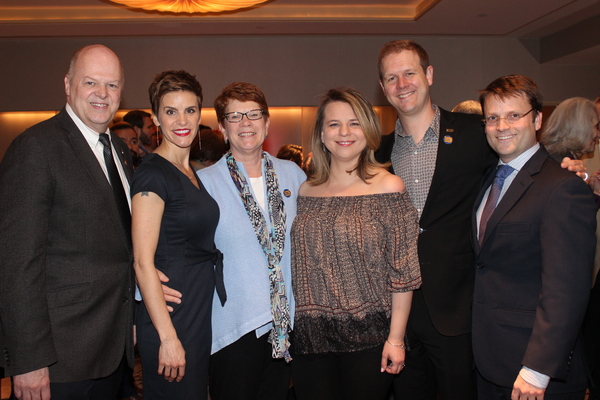 Randy Adams, Jen Colella, Sue Frost, Irene Sankoff, David Hein and August Eriksmoen Photo