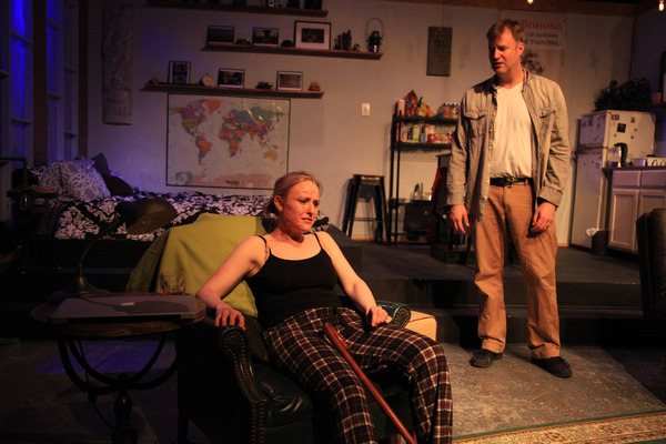 (left to right) Sara Pavlak McGuire and Robert Tobin in AstonRep Theatre Companyâ€ Photo