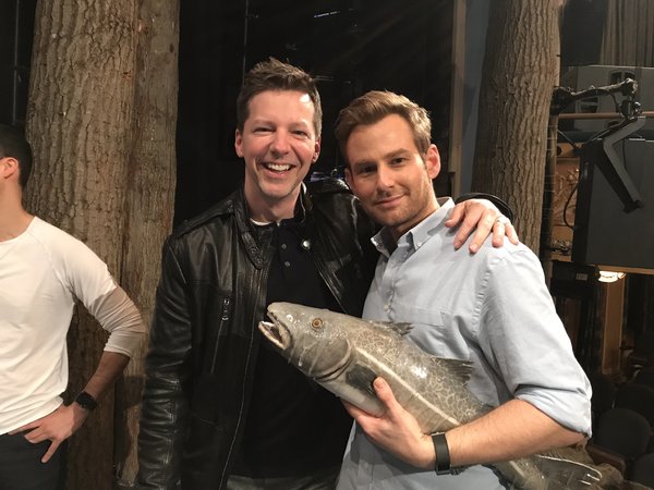 Photo Flash: Sean Hayes Kisses the Cod at COME FROM AWAY Image