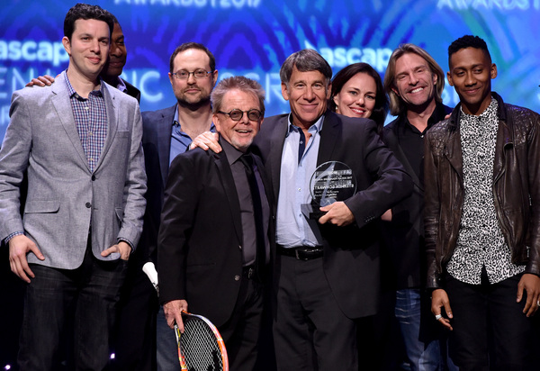 LOS ANGELES, CA - MAY 16:  Honoree Stephen Schwartz accepts the Founder's Award from  Photo