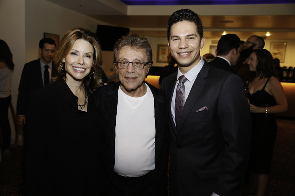 Jackie Jacobs, Frankie Valli and cast member Miguel Jarquin-Moreland Photo