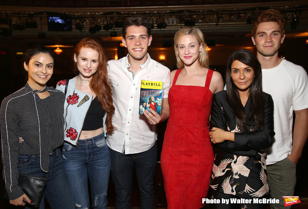 Photo Coverage: Cast of Teen Drama RIVERDALE Visits Broadway's BANDSTAND Image