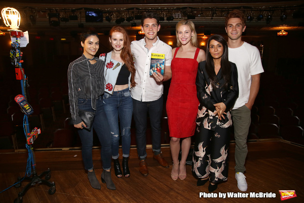 Camila Mendes, Madelaine Petsch, Casey Cott, Lili Reinhart, Marisol Nichols and KJ Ap Photo