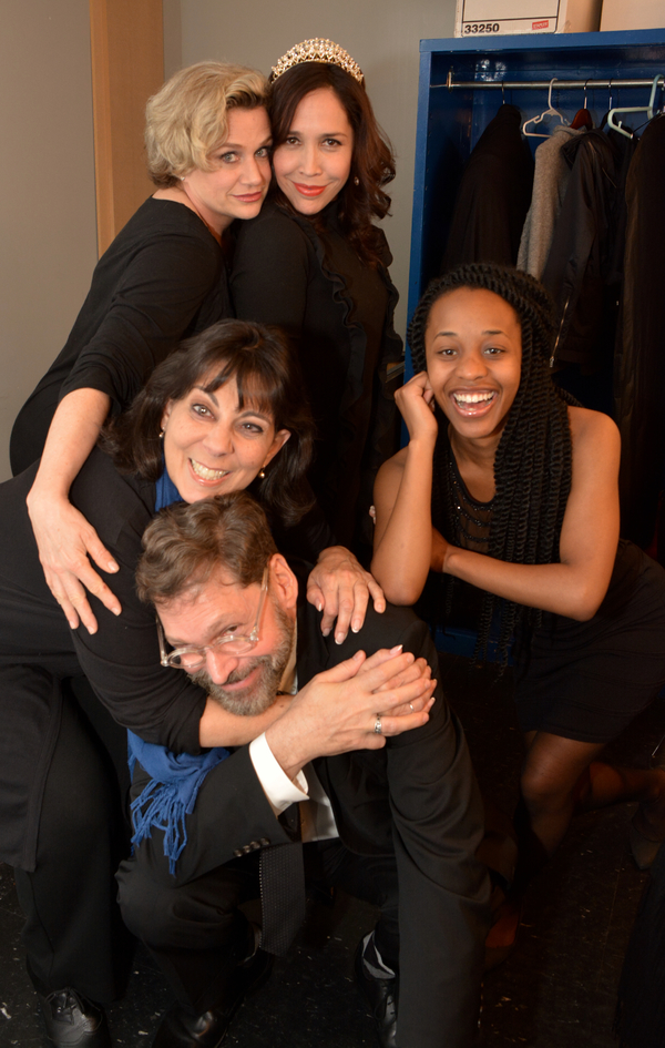 Cady Huffman, Andrea Burns, Christine Pedi, David Staller and Mirirai Sithole Photo