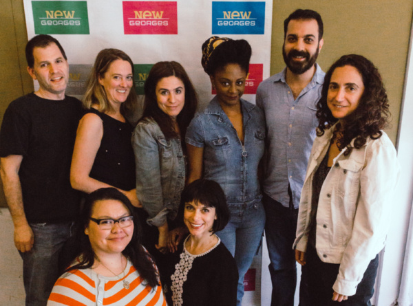 The (NOT) WATER cast with playwright Sheila Callaghan and director Daniella Topol.

P Photo