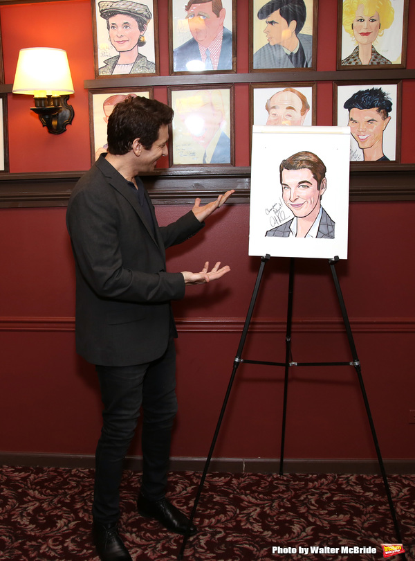 Photo Coverage: GROUNDHOG DAY's Andy Karl Becomes Broadway Royalty with a New Portrait at Sardi's! Image