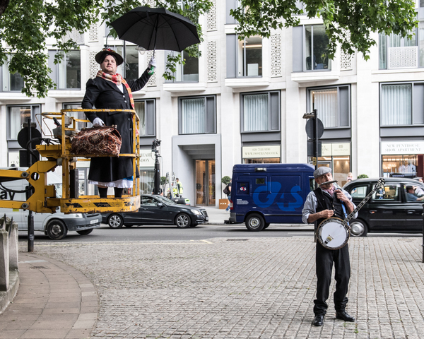 Photo Flash: First Look - James Corden Stops Traffic for 'Crosswalk the Musical: MARY POPPINS' Image