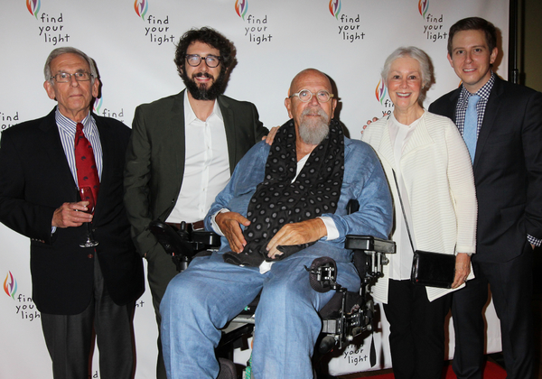 Jack Groban, Josh Groan, Chuck Close, Lindy Groban and Chris Groban  Photo