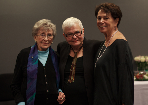 Betty Corwin, Paula Vogel and Linda Winer Photo