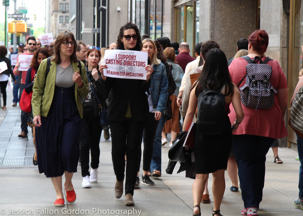 Photo Coverage: Casting Directors Take to the Streets to Rally for Union Contracts Image