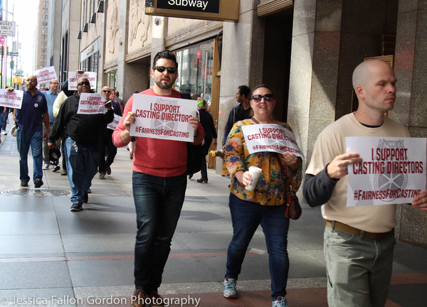 Photo Coverage: Casting Directors Take to the Streets to Rally for Union Contracts Image