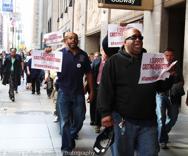 Photo Coverage: Casting Directors Take to the Streets to Rally for Union Contracts Image