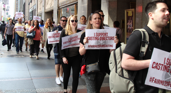 Photo Coverage: Casting Directors Take to the Streets to Rally for Union Contracts Image