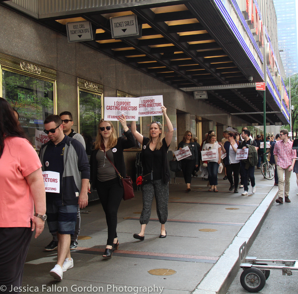 Photo Coverage: Casting Directors Take to the Streets to Rally for Union Contracts 