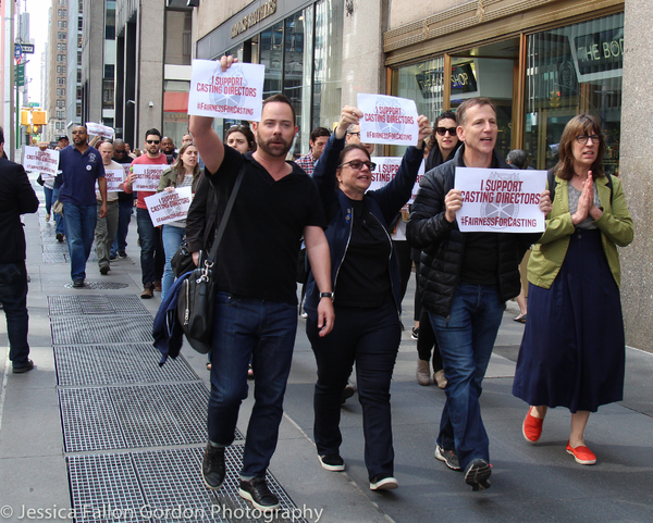 Photo Coverage: Casting Directors Take to the Streets to Rally for Union Contracts Image