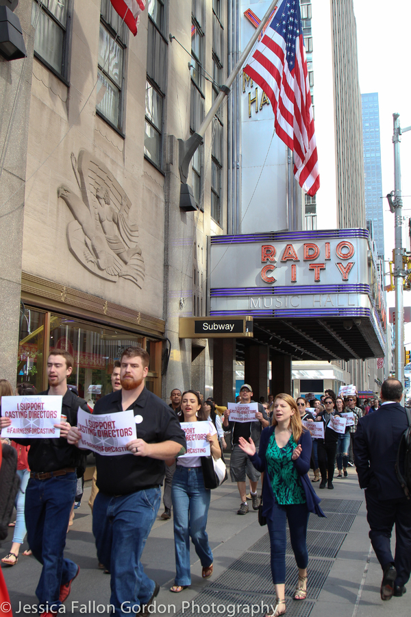 Photo Coverage: Casting Directors Take to the Streets to Rally for Union Contracts Image