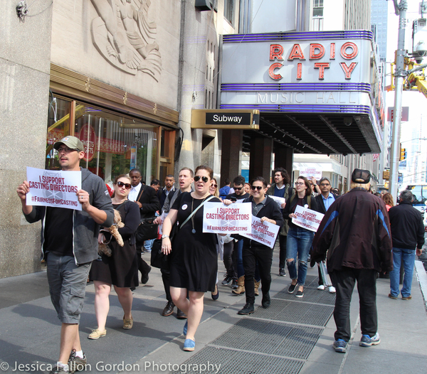 Photo Coverage: Casting Directors Take to the Streets to Rally for Union Contracts Image