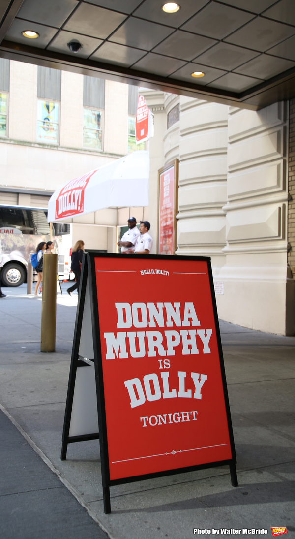 Theatre Marquee for Donna Murphy starring in  'Hello, Dolly' at The Shubert Theatre o Photo