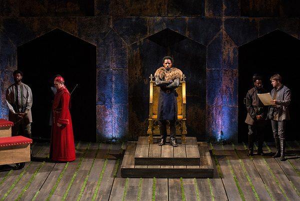 The cast of King Richard II, by William Shakespeare, directed by Erica Schdmit, runni Photo