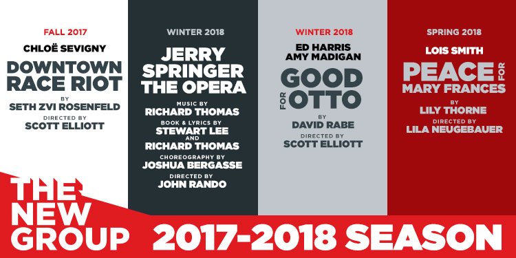 Chloe Sevigny-Led DOWNTOWN RACE RIOT, Jerry Springer Opera Highlight The New Group's 2017-18 Season Image