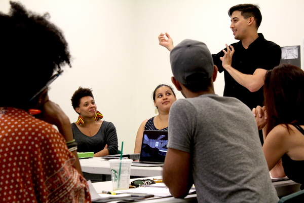 Photo Flash: Inside Rehearsal for The Movement Theatre Company's AND SHE WOULD STAND LIKE THIS Image