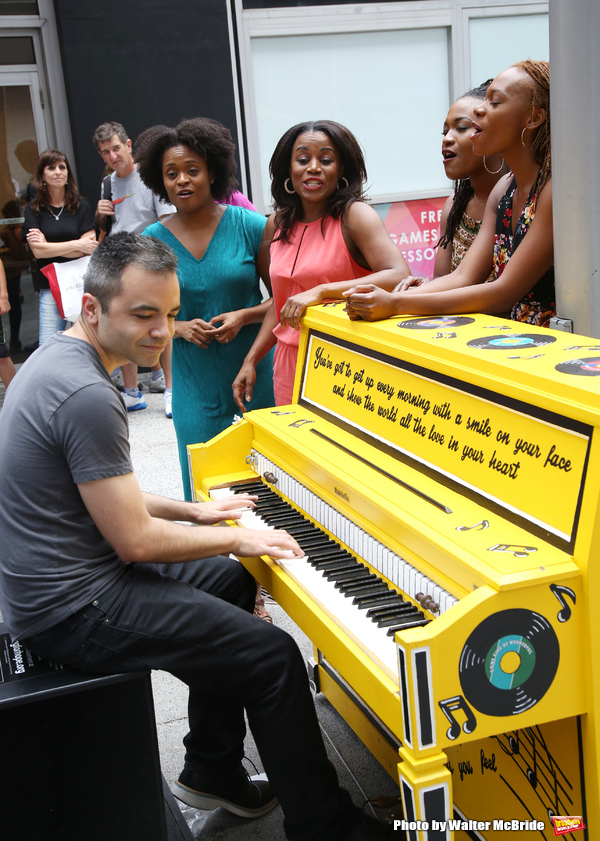 The cast of 'Beautiful - The Carole King Musical'  Photo